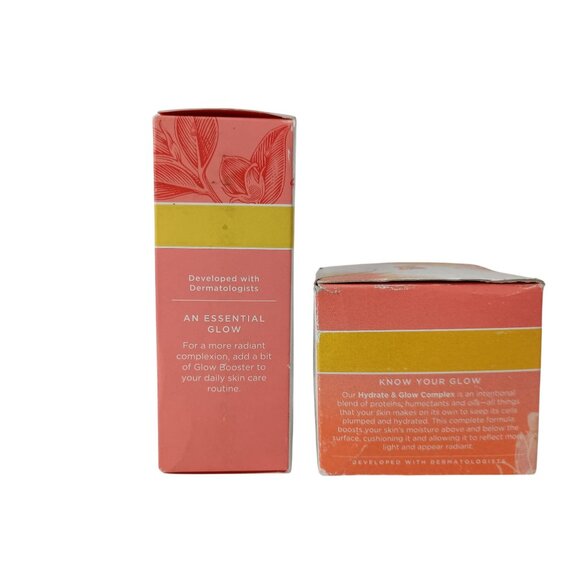 Burt's Bees Truly Glowing Glow Booster 0.51 oz & Gel Cream 1.8 oz Set Nourishing - Picture 3 of 5